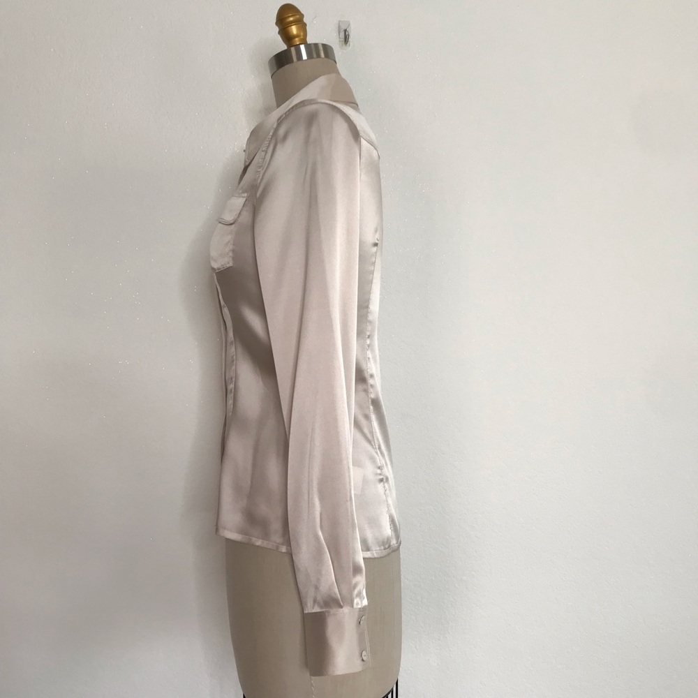 Bebe Button Down Blouse Size M - image 5